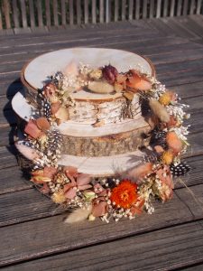 Couronne complète orange automne