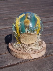 Baby cloche bleu et jaune